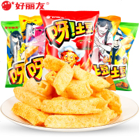 好丽友呀土豆薯条多味膨化食薯条组合装宿舍休闲小食 [8包]随机组合装