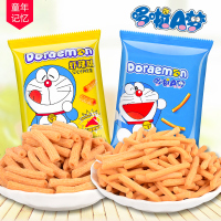 哆啦A梦虾条后怀旧膨化食小吃休闲食品整虾味条批发大礼