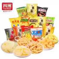 洲 粟烧热浪薯片薯条虾条虾饼组合装食膨化休闲食品大礼 经典粟一烧组合(6口味12包装)
