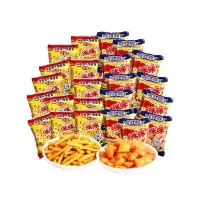咪咪虾条蟹味粒小吃组合装散装膨化食品休闲吃的小食大礼 [传统麦丽素30g6包+虾味20g12包