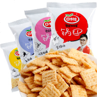 口水娃锅巴小食 办公室休闲食品小装膨化食小吃 烤肉味86g*5包