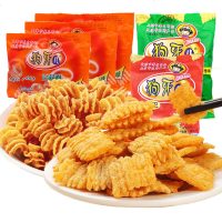 狗牙儿锅巴比萨卷后儿时怀旧食小吃食品天津特产小食 披萨卷25gX60包