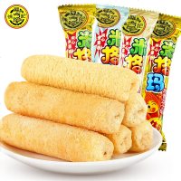 徐福记米格玛糙米卷夹心米果卷膨化食小吃饼干散装批发 奶油玉米味490g