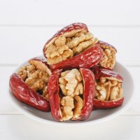 枣夹核桃 新疆特产红枣抱抱果红枣夹核桃仁装 枣夹核桃1000g(红色枣礼礼盒装)