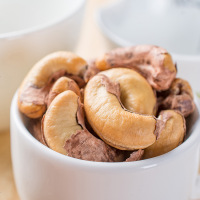 新货越南带皮腰果原味炭烧盐焗装烘焙坚果干果仁 原味