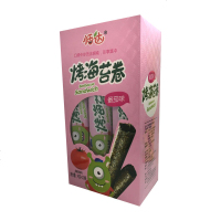 恬达海苔 烤海苔卷条 原味烧烤味番茄味婴幼儿食 水蜜桃3盒