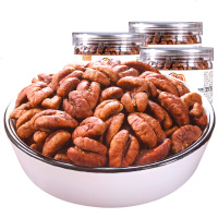 新货临安山核桃仁小核桃仁肉连装孕妇食坚果炒货仁 醇香奶油味3罐(新鲜现发)