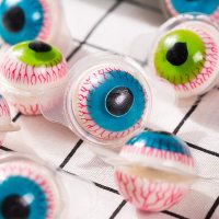 装粒恶搞D眼球糖 恐怖眼珠 果胶糖橡皮软糖果整蛊创意眼睛糖