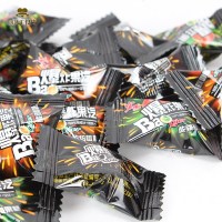 宏源爆炸果汽糖果水果糖爆果汽后怀旧食糖果桶装糖装糖 酸甜橙味一袋