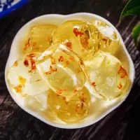 桂林特产水晶桂花糕桂花软糖果透明吃的金桔柚子糖块跳跳糖 桂花口味