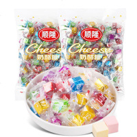顺隆奶酪糖方块糖立方压片糖果散装批发怀旧儿童食休闲喜糖 混合口味500g(约150颗)