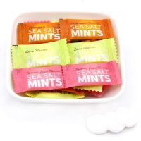 伊妙维C陈皮含片网红海盐薄荷糖无糖清凉口香糖喜糖果食 海盐菠萝薄荷糖500g袋装