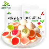 好利源脆皮鲜乳球混合味水果夹心奶糖喜糖软糖果食礼 混合味500g袋装约120颗