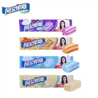 阿尔卑斯充气糖果香软条软糖葡萄酸奶条糖原味牛奶味休闲食 多口味混合软糖*5条