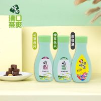 清口茶爽香口糖口气清新润喉约会吃茶绿茶含片糖果食 红茶*1瓶