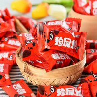 川特产赵老师 糖布装趣味糖果恶搞狗 糖搞怪小食 508g麻袋香辣