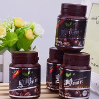 瓶嚼着吃的咖啡即食口嚼压缩片司机学生高考试提神糖果食品 炭烧6瓶