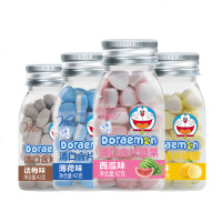 哆啦A梦维生素c清口含片口气清新非润喉糖休闲糖果薄荷柠檬糖食 西瓜味*4瓶