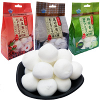 爱亿华 棉花糖 红豆 抹茶水果夹心棉花糖果休闲食 抹茶味3袋
