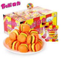 口力汉堡橡皮糖果汁软糖糖果散装批发喜糖新年糖儿童食 汉堡橡皮糖540g整盒