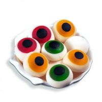 抖音同款糖果创意DIY眼球糖恐怖软糖恶搞装棉花糖眼睛糖眼珠糖 万圣节QQ橡皮眼球糖果(50颗袋装)