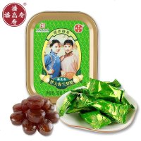 装潘高寿润喉糖胖大海雪梨糖水果味糖果食铁装