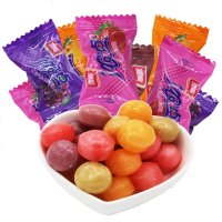 雅客浓点夹心硬糖水果糖硬糖果 水果糖 散装 多口味 薄荷味500g约100颗