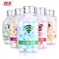 欢夫无糖薄荷糖清凉糖口香糖口气清新糖随身爽口清口含片压片糖果 青柠檬味38.8g*4瓶