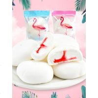 白色果汁夹心棉花糖散装休闲软糖儿童食糖果结婚喜糖批发