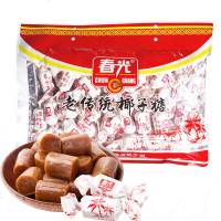 海南特产春光老传统椰子糖装 蜡纸装扭结糖婚庆喜宴糖果 老传统袋装500克