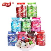 琪莱雅奶酪小方块糖干吃奶片压片糖休闲食品结婚喜糖果散装 【约170颗】草莓味540g桶装