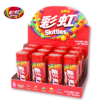 箭牌糖果 王博彩虹糖迷你筒装瓶共整 口味可选 酸劲味..