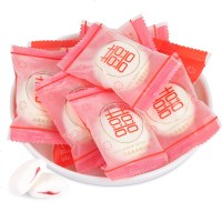 好亲家双喜棉花糖散装结婚庆喜糖果夹心棉花糖休闲食批发