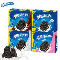 亿滋奥利奥夹心饼干散装休闲食威化儿童小吃食品整散装 草莓味466g/盒