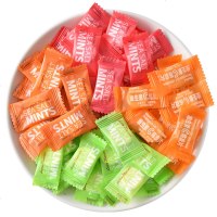 网红维c陈皮含片正品糖果散装无糖海盐薄荷糖维生素C结婚喜糖批发 混合四种口味400g[散装约220颗]