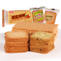 伟龙香葱鸡片薄饼干混合散装咸味小装休闲小吃宿舍小食品 香葱鸡片500g*2袋【2斤约76包】