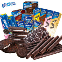 奥利奥夹心饼干巧力夹心威化巧轻薄脆饼干休闲食品食小吃批发 夹心饼干草莓味116g*5盒