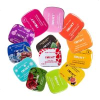 IMINT无糖薄荷糖果口香糖强劲薄荷接吻糖清口含片铁网红食 热情玫瑰味四盒