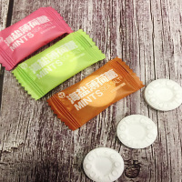 散装网红糖果海盐薄荷糖清凉香果柠檬菠萝味清新口气 海盐柠檬味(500g)