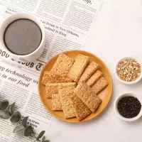 台湾季轩方块酥牛轧饼干原材料咸蛋黄方块酥千层酥饼干烘焙原料 方块酥500g（全麦味）