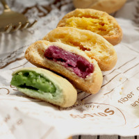 软心芒果蔓越莓曲奇夹心饼干爆浆曲奇饼干ins网红食饼干糕点 软心曲奇清香抹茶味(10枚装)