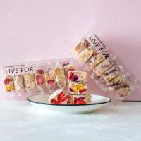 香小茉V粉水果雪花酥草莓芒果火龙果冻干饼干糕点坚果食小吃