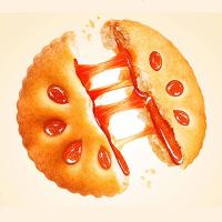 真巧果酱夹心饼干蓝莓草莓味散装混合装多口味早餐休闲食 蓝莓500g(送)蓝莓500g