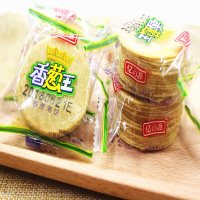 薄脆咸味饼干小装休闲早餐食品香葱王多味混装整 2斤红枣味