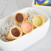 巧心意巧力冰淇淋甜筒夹心饼干蛋 草莓抹茶蛋卷甜筒小孩食