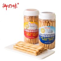 御味棒棒长条饼干牛奶羊奶抹茶味儿童棒棒手指饼干休闲食 羊奶味*3罐