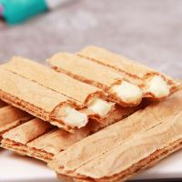 跳跳龙纯真恋人巧力威化夹心饼干散装批发整小装食 牛奶巧克力味500g