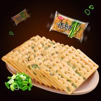 香葱苏打饼干咸味脂无蔗糖整梳打饼干早餐代餐孕妇可食用 500克[约10-12包]