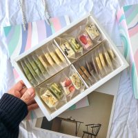 毕业季礼手工蔓越莓曲奇饼干糕点雪花酥坚果食高颜值生日礼物 常规版(无字) 透明