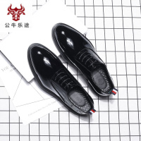 公牛乐途2020四季男士婚礼皮鞋商务尖头亮皮2020新款英伦新郎穿的结婚鞋子婚鞋